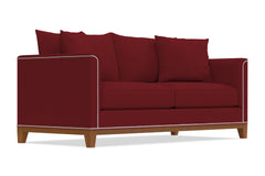 La Brea Queen Size Sleeper Sofa :: Leg Finish: Pecan / Sleeper Option: Memory Foam Mattress