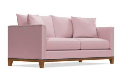 La Brea Queen Size Sleeper Sofa :: Leg Finish: Pecan / Sleeper Option: Memory Foam Mattress