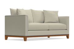 La Brea Queen Size Sleeper Sofa :: Leg Finish: Pecan / Sleeper Option: Memory Foam Mattress