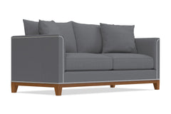 La Brea Queen Size Sleeper Sofa :: Leg Finish: Pecan / Sleeper Option: Memory Foam Mattress