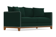 La Brea Queen Size Sleeper Sofa :: Leg Finish: Pecan / Sleeper Option: Deluxe Innerspring Mattress