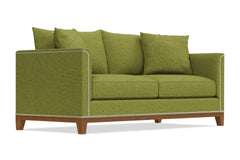 La Brea Queen Size Sleeper Sofa :: Leg Finish: Pecan / Sleeper Option: Memory Foam Mattress