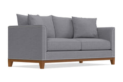 La Brea Queen Size Sleeper Sofa :: Leg Finish: Pecan / Sleeper Option: Memory Foam Mattress