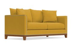 La Brea Queen Size Sleeper Sofa :: Leg Finish: Pecan / Sleeper Option: Memory Foam Mattress
