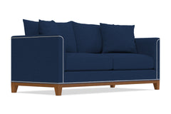 La Brea Queen Size Sleeper Sofa :: Leg Finish: Pecan / Sleeper Option: Memory Foam Mattress