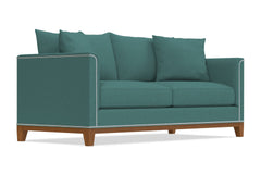 La Brea Queen Size Sleeper Sofa :: Leg Finish: Pecan / Sleeper Option: Memory Foam Mattress
