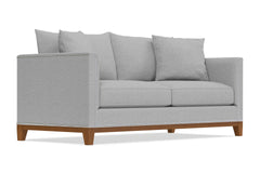 La Brea Queen Size Sleeper Sofa :: Leg Finish: Pecan / Sleeper Option: Deluxe Innerspring Mattress