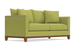 La Brea Queen Size Sleeper Sofa :: Leg Finish: Pecan / Sleeper Option: Memory Foam Mattress