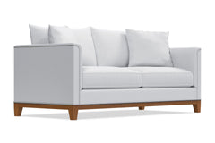 La Brea Queen Size Sleeper Sofa :: Leg Finish: Pecan / Sleeper Option: Deluxe Innerspring Mattress