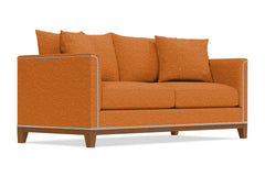 La Brea Queen Size Sleeper Sofa :: Leg Finish: Pecan / Sleeper Option: Memory Foam Mattress