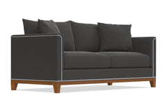 La Brea Queen Size Sleeper Sofa :: Leg Finish: Pecan / Sleeper Option: Deluxe Innerspring Mattress