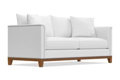 La Brea Queen Size Sleeper Sofa :: Leg Finish: Pecan / Sleeper Option: Deluxe Innerspring Mattress