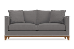 La Brea Queen Size Sleeper Sofa :: Leg Finish: Pecan / Sleeper Option: Memory Foam Mattress