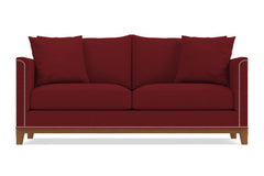 La Brea Queen Size Sleeper Sofa :: Leg Finish: Pecan / Sleeper Option: Memory Foam Mattress