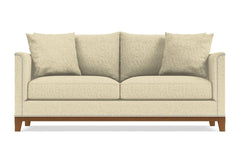 La Brea Queen Size Sleeper Sofa :: Leg Finish: Pecan / Sleeper Option: Memory Foam Mattress