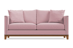 La Brea Queen Size Sleeper Sofa :: Leg Finish: Pecan / Sleeper Option: Memory Foam Mattress