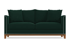 La Brea Queen Size Sleeper Sofa :: Leg Finish: Pecan / Sleeper Option: Deluxe Innerspring Mattress