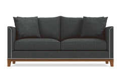 La Brea Queen Size Sleeper Sofa :: Leg Finish: Pecan / Sleeper Option: Memory Foam Mattress