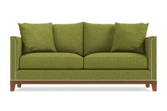 La Brea Queen Size Sleeper Sofa :: Leg Finish: Pecan / Sleeper Option: Memory Foam Mattress