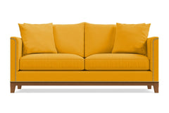 La Brea Queen Size Sleeper Sofa :: Leg Finish: Pecan / Sleeper Option: Deluxe Innerspring Mattress