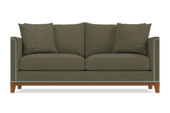 La Brea Queen Size Sleeper Sofa :: Leg Finish: Pecan / Sleeper Option: Memory Foam Mattress