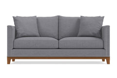La Brea Queen Size Sleeper Sofa :: Leg Finish: Pecan / Sleeper Option: Memory Foam Mattress