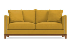 La Brea Queen Size Sleeper Sofa :: Leg Finish: Pecan / Sleeper Option: Memory Foam Mattress