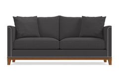 La Brea Queen Size Sleeper Sofa :: Leg Finish: Pecan / Sleeper Option: Memory Foam Mattress
