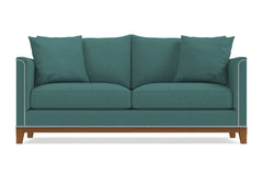 La Brea Queen Size Sleeper Sofa :: Leg Finish: Pecan / Sleeper Option: Memory Foam Mattress