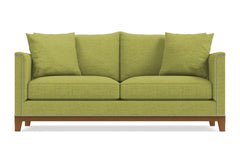 La Brea Queen Size Sleeper Sofa :: Leg Finish: Pecan / Sleeper Option: Deluxe Innerspring Mattress