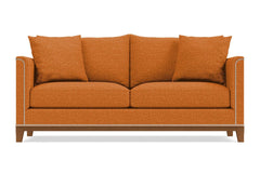 La Brea Queen Size Sleeper Sofa :: Leg Finish: Pecan / Sleeper Option: Deluxe Innerspring Mattress