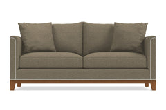 La Brea Queen Size Sleeper Sofa :: Leg Finish: Pecan / Sleeper Option: Memory Foam Mattress