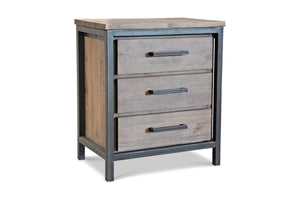 Lofton Nightstand ACACIA/IRON