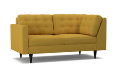 Logan Left Arm Corner Apt Size Sofa :: Leg Finish: Espresso / Configuration: LAF - Chaise on the Left