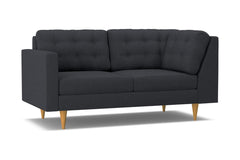 Logan Left Arm Corner Apt Size Sofa :: Leg Finish: Natural / Configuration: LAF - Chaise on the Left