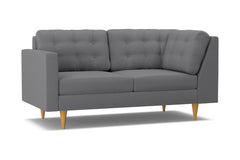Logan Left Arm Corner Apt Size Sofa :: Leg Finish: Natural / Configuration: LAF - Chaise on the Left