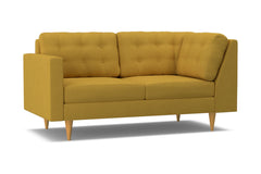 Logan Left Arm Corner Apt Size Sofa :: Leg Finish: Natural / Configuration: LAF - Chaise on the Left