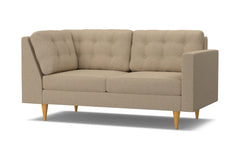 Logan Right Arm Corner Apt Size Sofa :: Leg Finish: Natural / Configuration: RAF - Chaise on the Right
