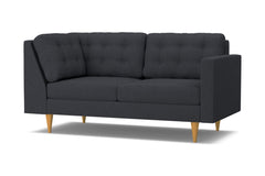 Logan Right Arm Corner Apt Size Sofa :: Leg Finish: Natural / Configuration: RAF - Chaise on the Right