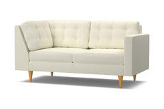 Logan Right Arm Corner Apt Size Sofa :: Leg Finish: Natural / Configuration: RAF - Chaise on the Right
