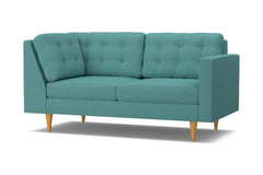 Logan Right Arm Corner Apt Size Sofa :: Leg Finish: Natural / Configuration: RAF - Chaise on the Right
