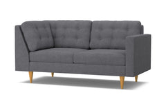 Logan Right Arm Corner Apt Size Sofa :: Leg Finish: Natural / Configuration: RAF - Chaise on the Right