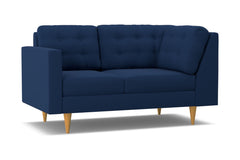 Logan Left Arm Corner Loveseat :: Leg Finish: Natural / Configuration: LAF - Chaise on the Left