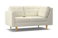 Logan Left Arm Corner Loveseat :: Leg Finish: Natural / Configuration: LAF - Chaise on the Left