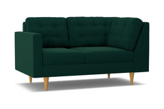 Logan Left Arm Corner Loveseat :: Leg Finish: Natural / Configuration: LAF - Chaise on the Left