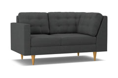 Logan Left Arm Corner Loveseat :: Leg Finish: Natural / Configuration: LAF - Chaise on the Left