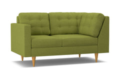 Logan Left Arm Corner Loveseat :: Leg Finish: Natural / Configuration: LAF - Chaise on the Left