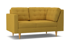 Logan Left Arm Corner Loveseat :: Leg Finish: Natural / Configuration: LAF - Chaise on the Left