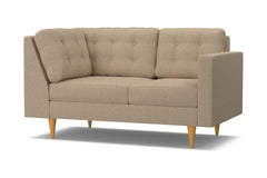 Logan Right Arm Corner Loveseat :: Leg Finish: Natural / Configuration: RAF - Chaise on the Right