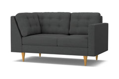 Logan Right Arm Corner Loveseat :: Leg Finish: Natural / Configuration: RAF - Chaise on the Right